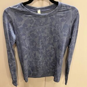 Blue lululemon swiftly tee limited collection